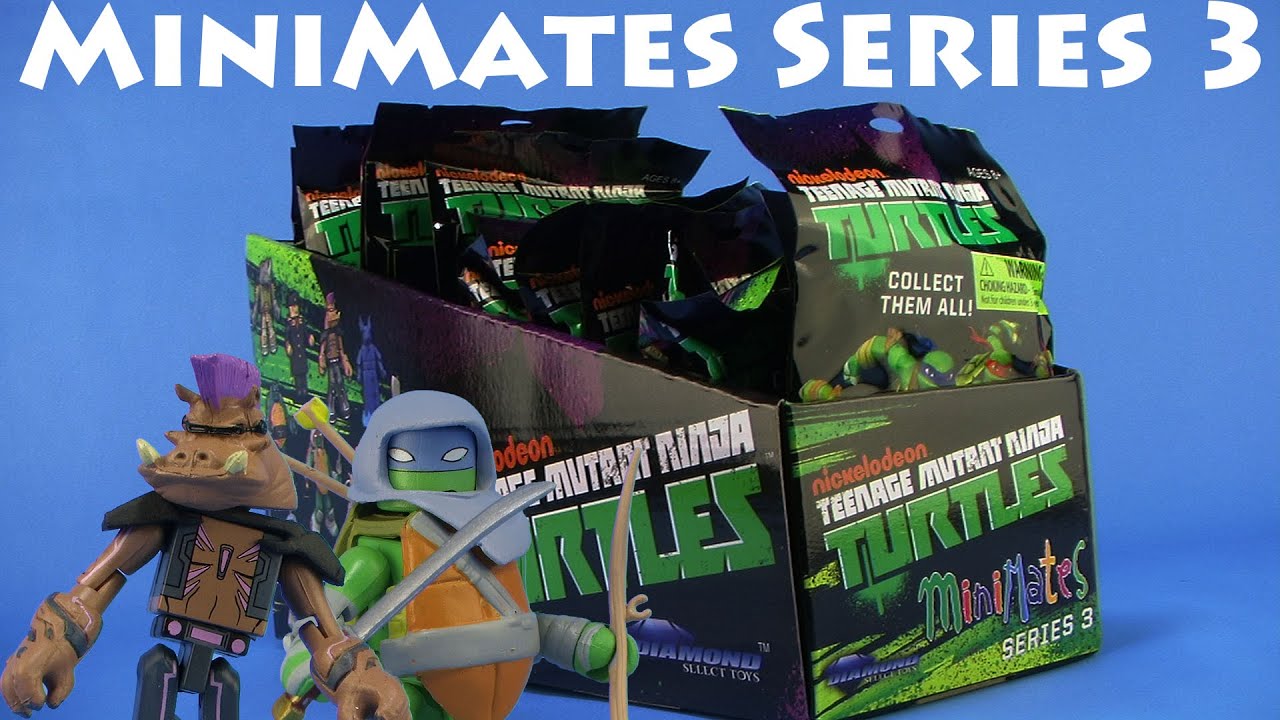 Nickelodeon Teenage Mutant Ninja Turtles MiniMates SERIES 3 Blind Bag Figure Opening & Video Review