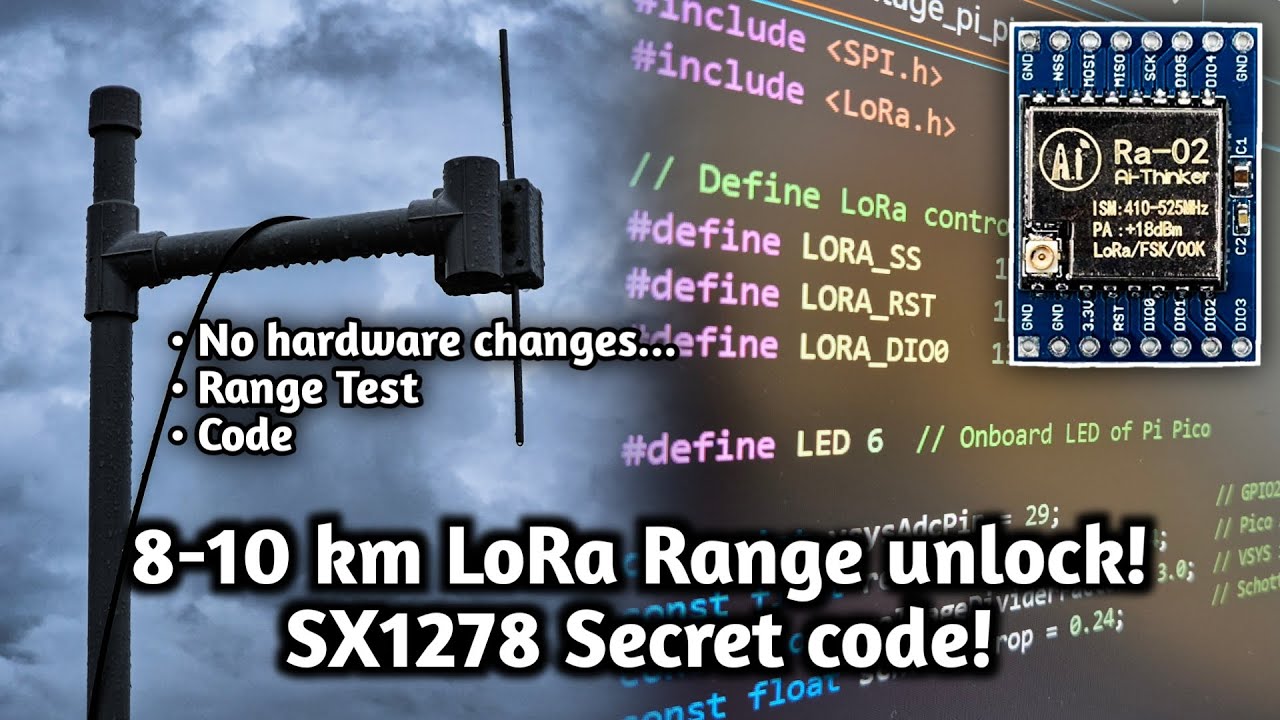 Взлом диапазона LoRa SX1278 на 8-10 км — без изменения оборудования, только код! #rf #arduinoproj...