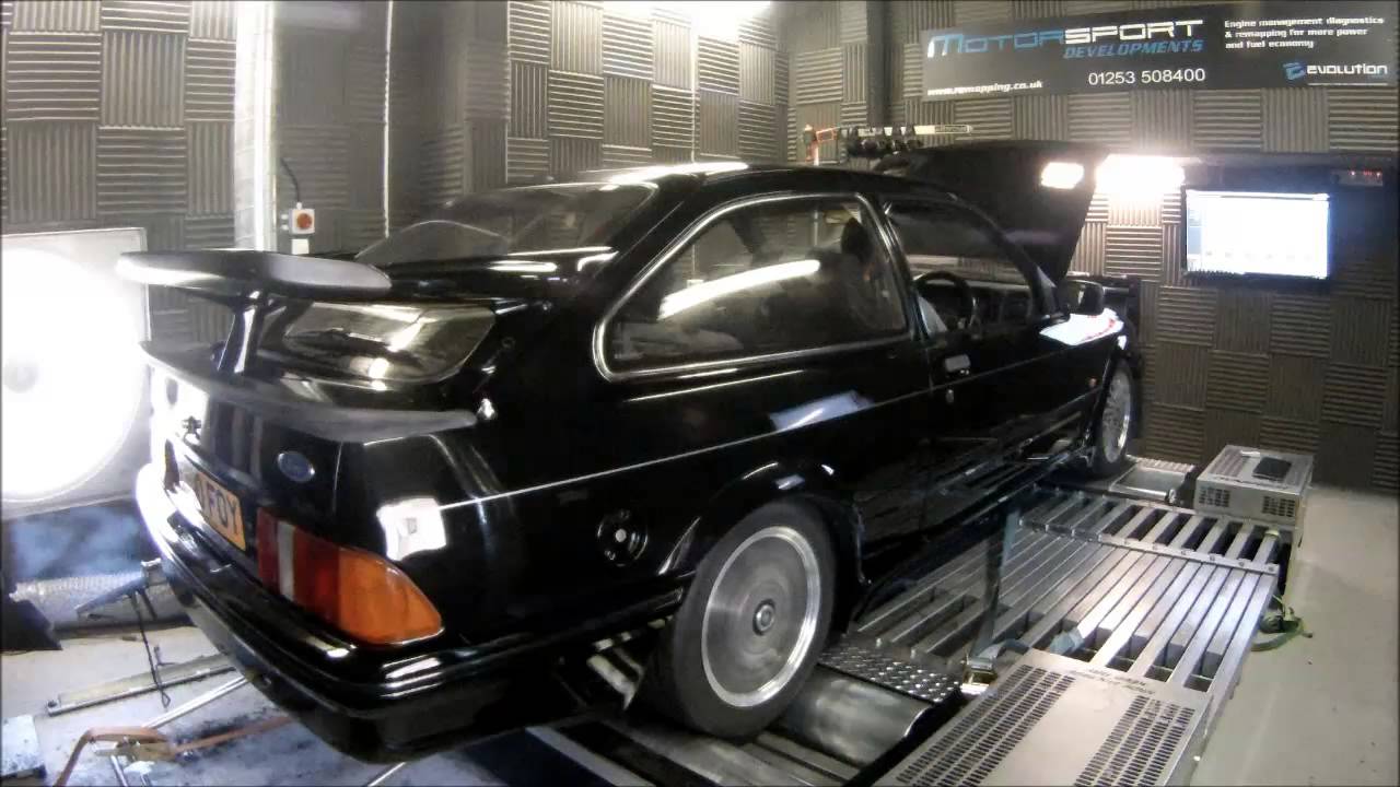 Ford Sierra RS500 - first run on boost in ten years On the Dyno at Motorsport Developments