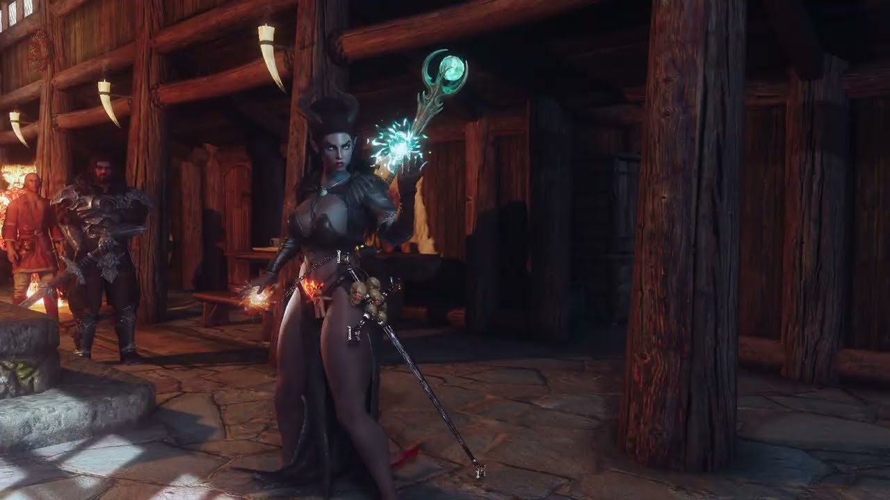 Skyrim: Malignis Animations WIP - Spell Spamming