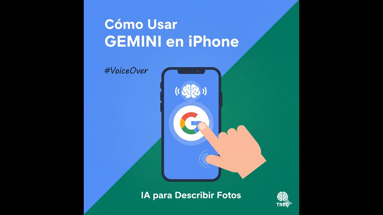 Cómo Usar Gemini (Google AI) en iPhone con VoiceOver para Describir Fotos - Tutorial Accesible