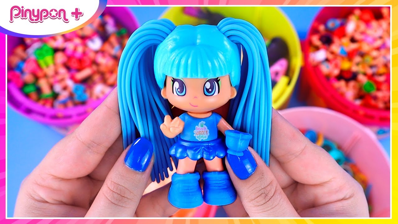 💙 ¡Construyo un MUNDO AZUL con todos mis PINYPON! #1  🌈 ¡Pinypon Plus Juguetes!