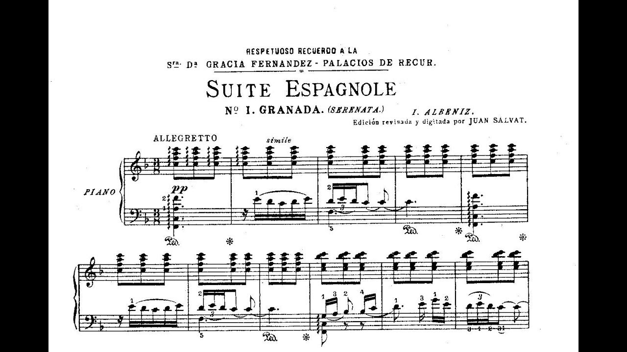 Isaac Albéniz: Suite Española Op. 47 (1886)