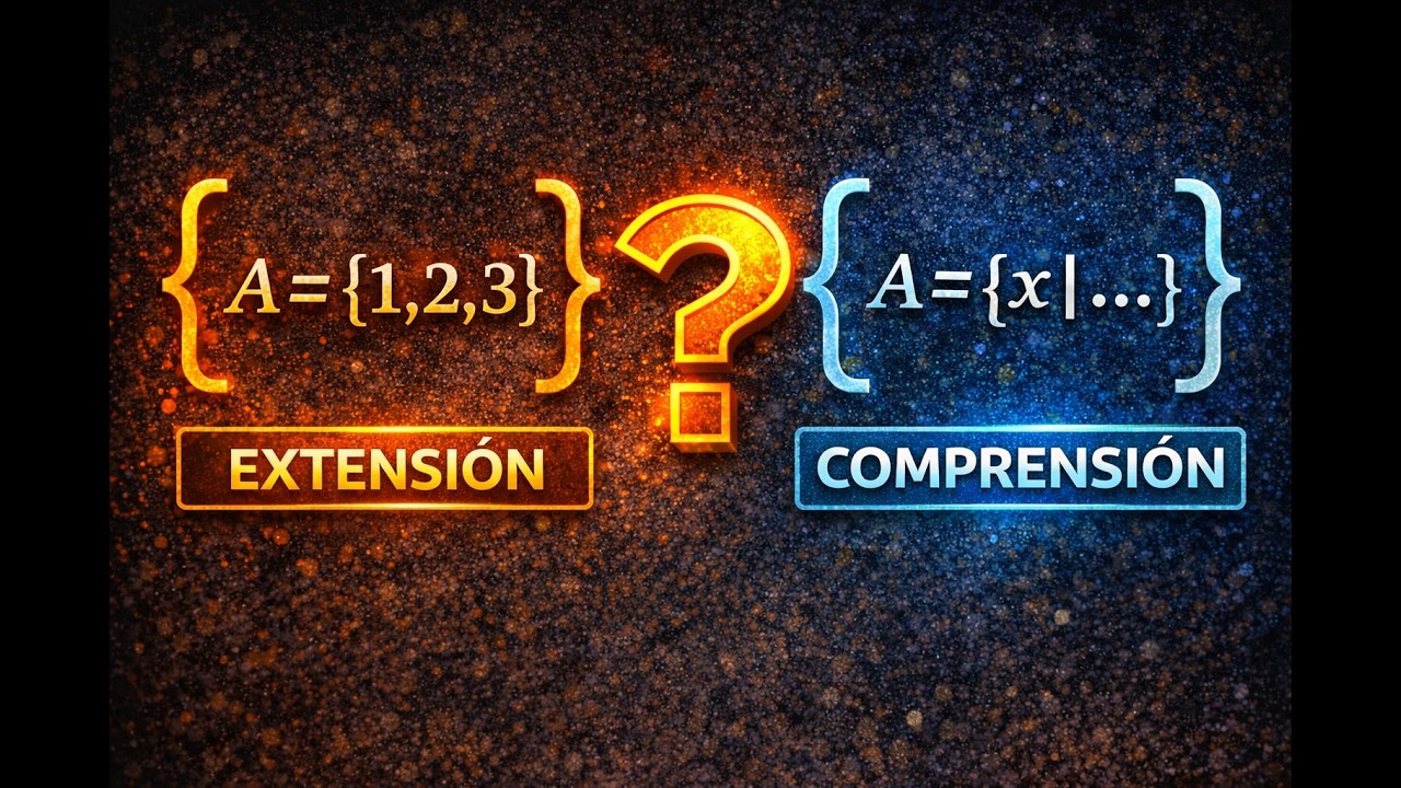 Determinar un conjunto por extension y comprension