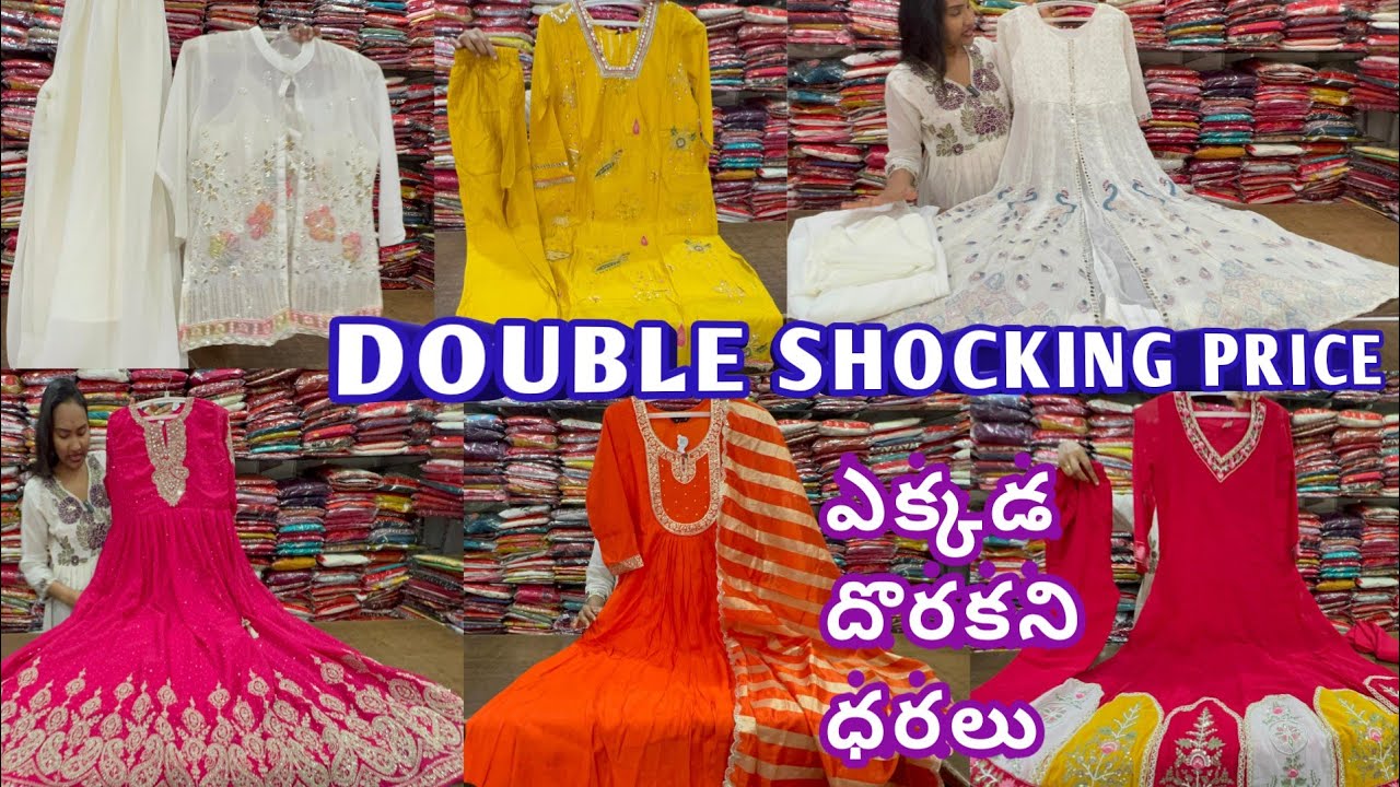 DOUBLE SHOCKING PRICE most trending partywear dresses frocks 3 peice sets