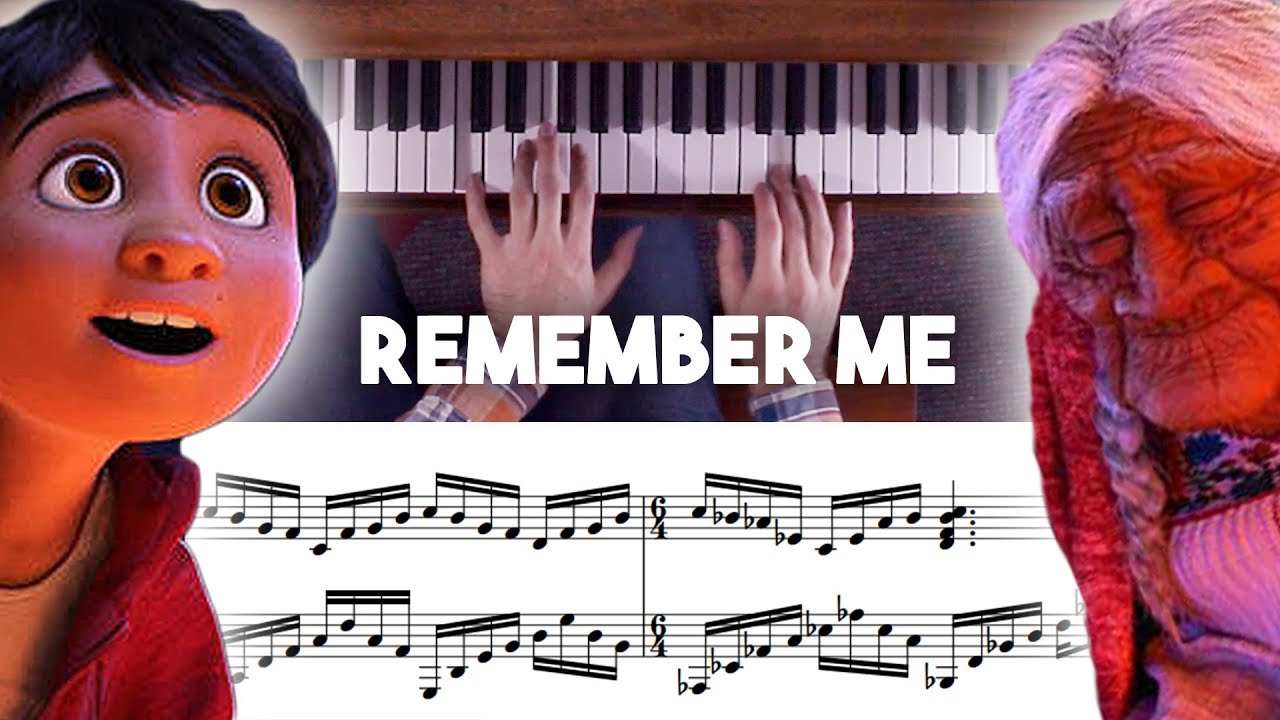 Coco - Remember Me / Recuérdame Advanced Piano Cover with Sheet Music (Lullaby Version)