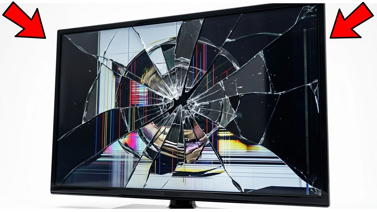 Por que nunca debes tirar tu TV con la PANTALLA ROTA!