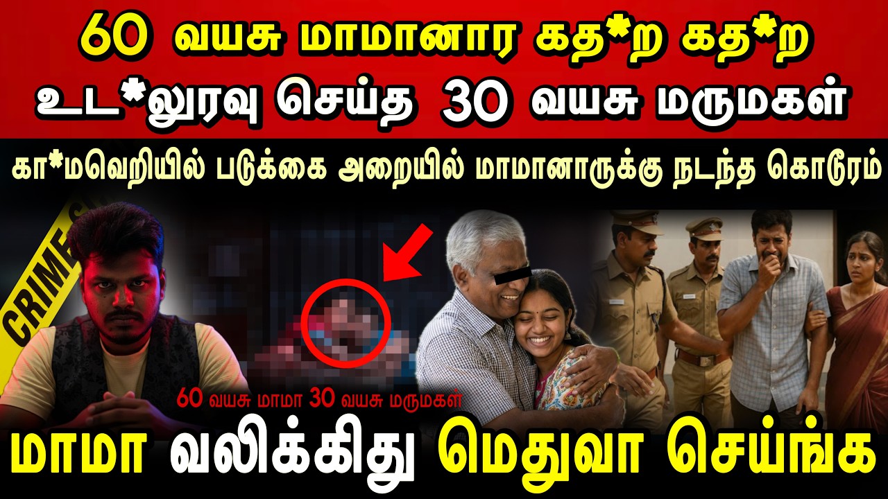 60 வயது மாமனாரை கத*ற கத*ற செய்த 30 வயது மருமகள் | நிர்*வாணமாக பார்த்த கணவன் | Real Crime Story Tamil