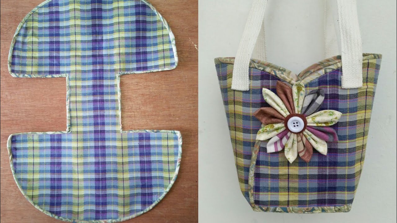DIY cute bags|tutorial from scratch|คลิปสั้น|รัชนี งานผ้า handmade