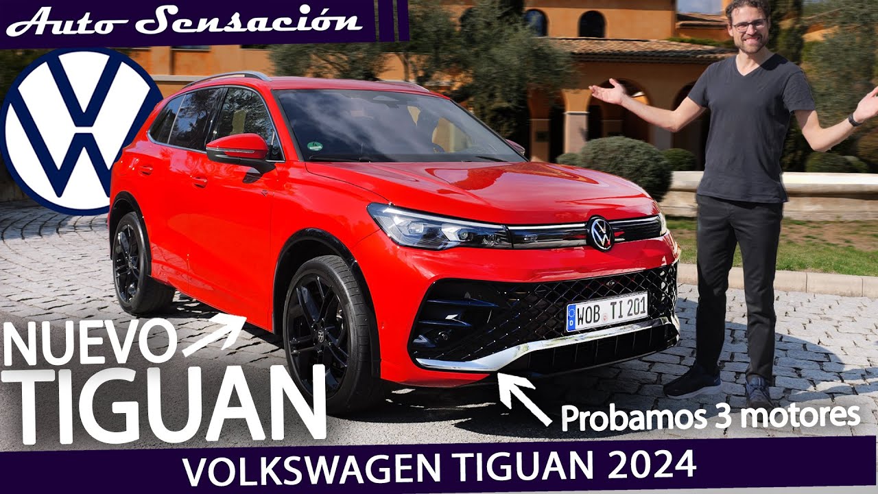 Prueba Volkswagen Tiguan 2024 ➡️ ¿TODAVÍA el MEJOR?  Probamos 3 motores : TDI, TSI y Phev.