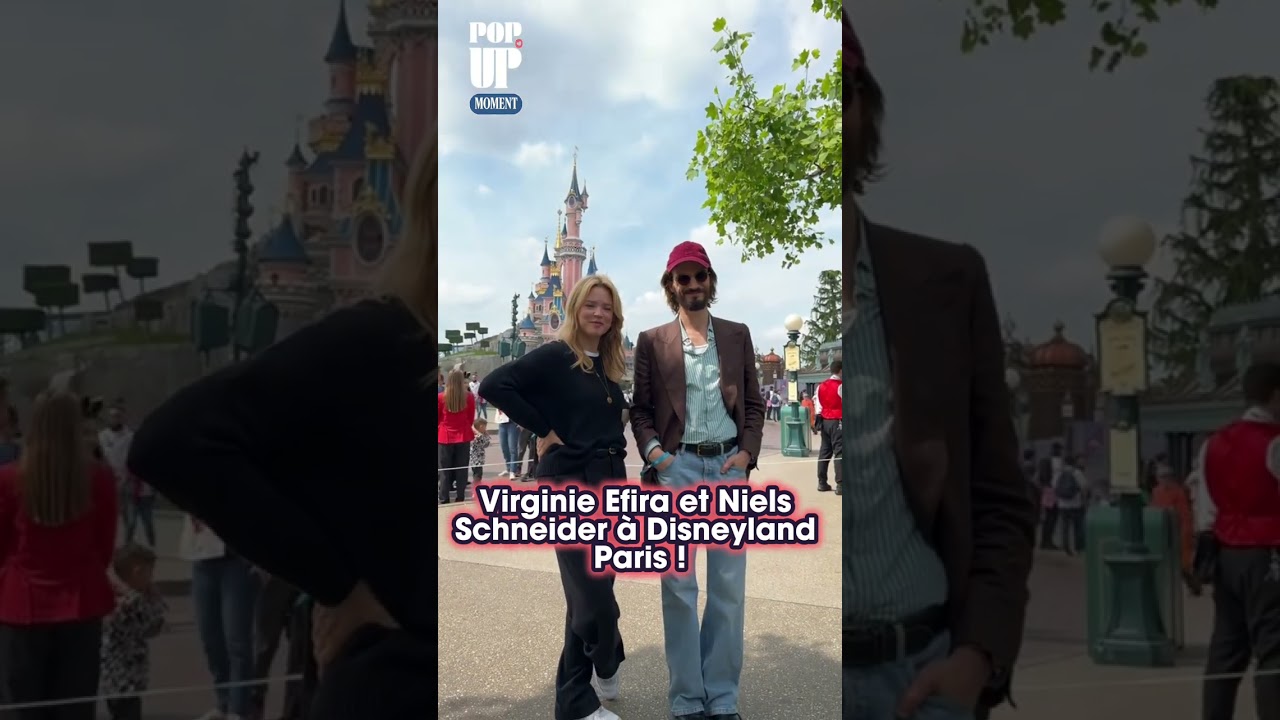 Virginie Efira et Niels Schneider &agrave; Disneyland Paris !