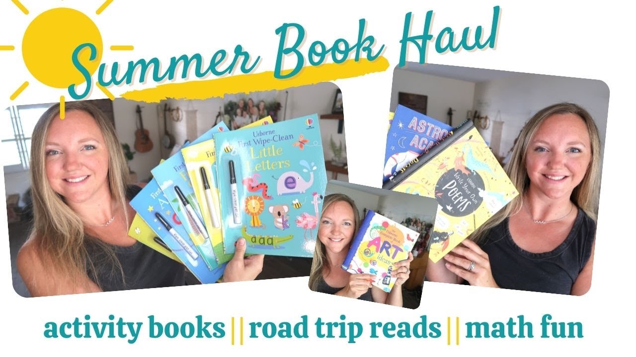 SUMMER BOOK HAUL || ACTIVITY BOOKS, ROAD TRIP READS, MATH HELP, ETC.