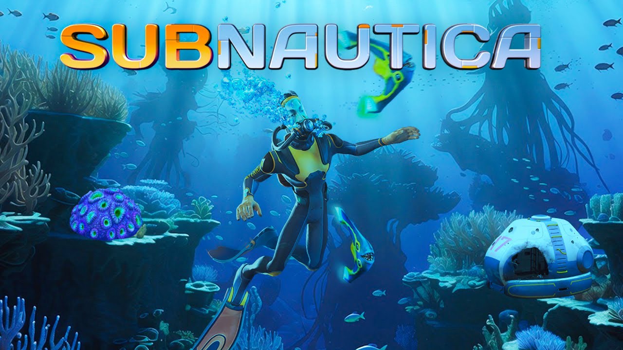 Diving in the oceans of Subnautica.