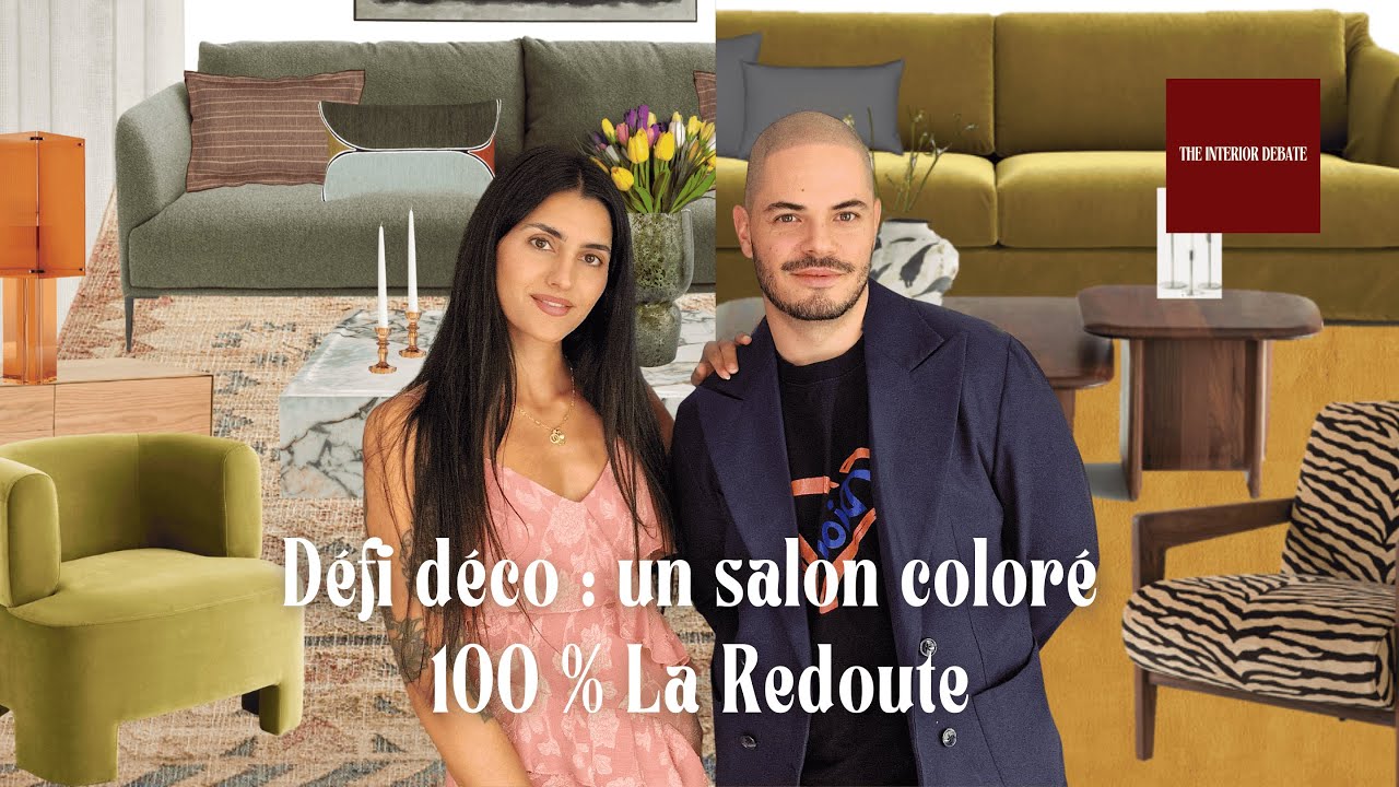 Défi déco : un salon coloré 100 % La Redoute