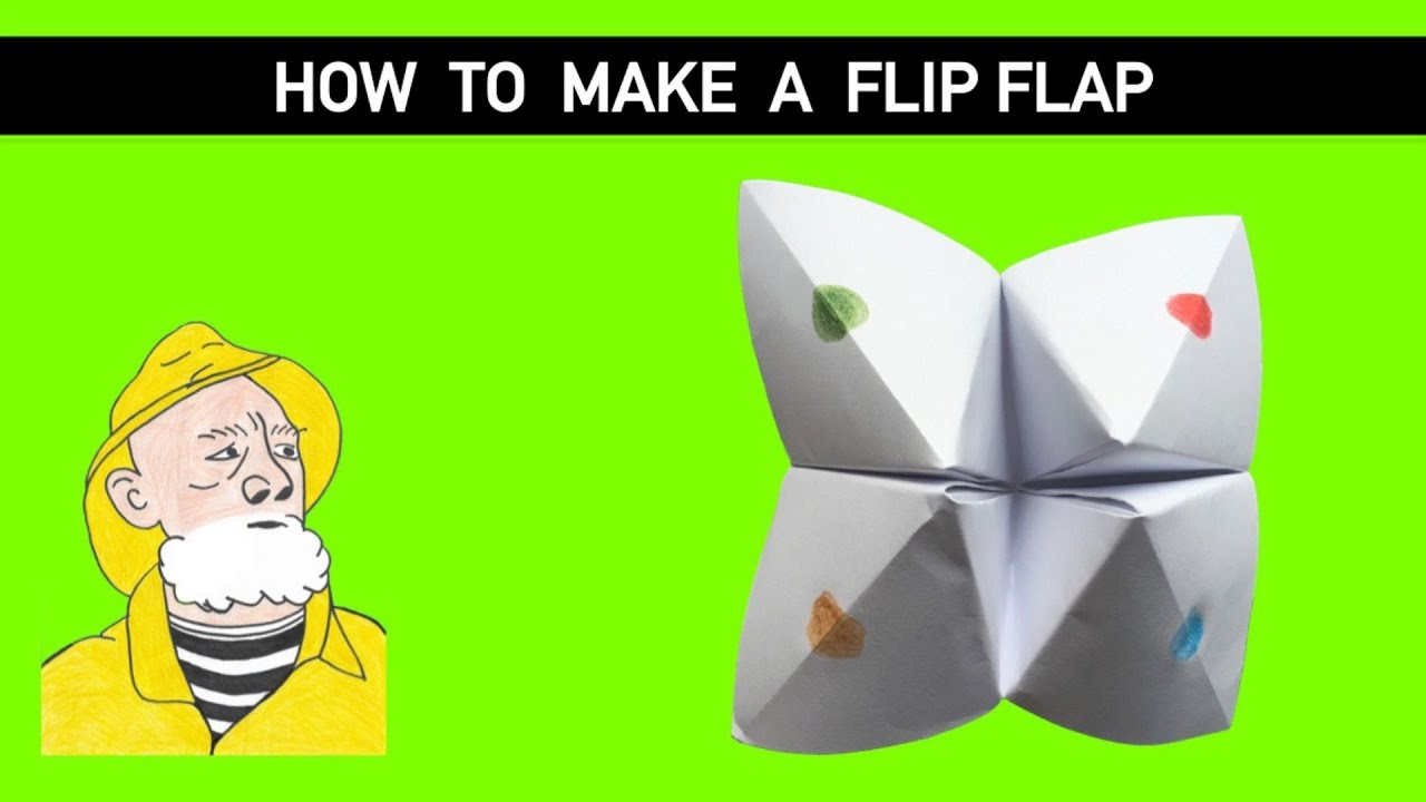 How to make a flip flap origami? Flip flap origami