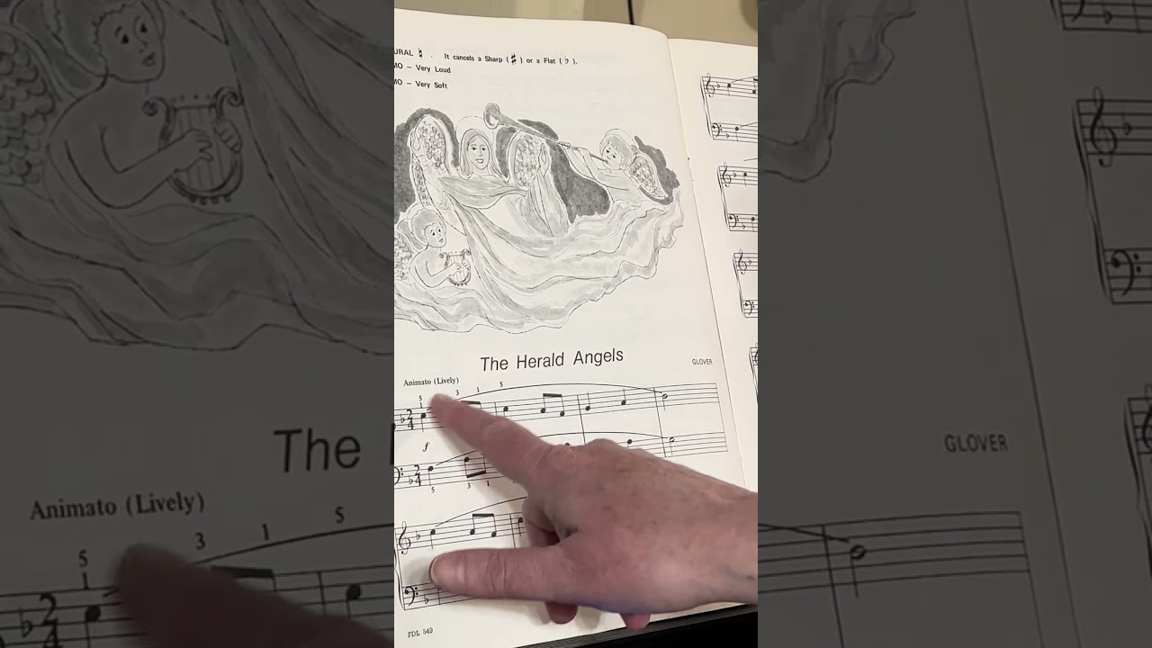 Learning a song called The Herald Angels