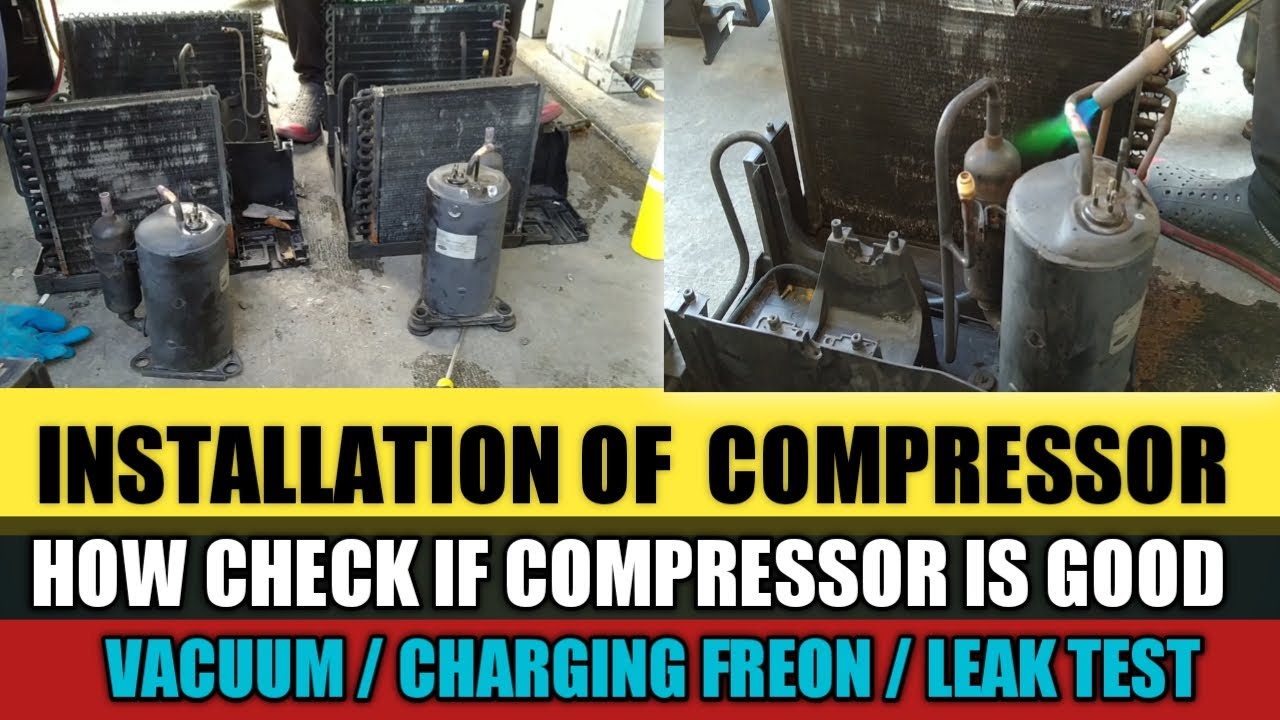 HOW TO INSTALL COMPRESSOR IN WINDOW TYPE AIRCON it