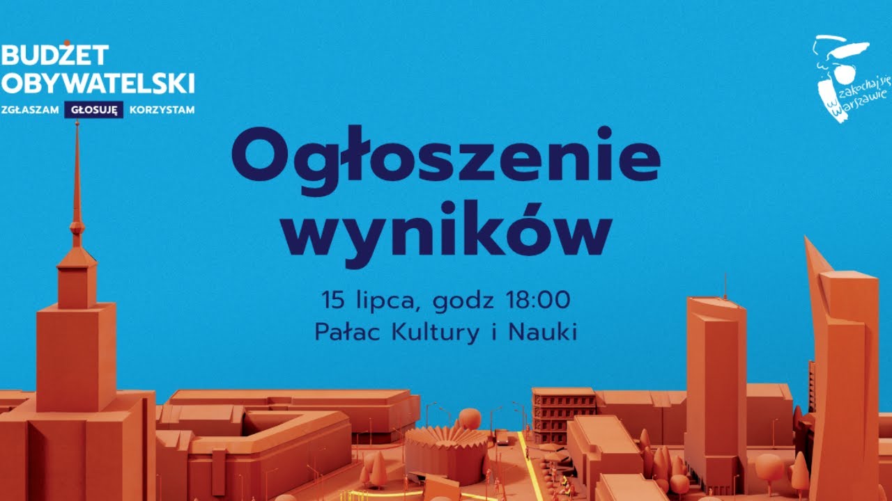 Ogłoszenie wyników głosowania 8. edycji budżetu obywatelskiego