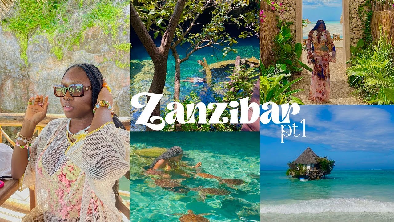 Zanzibar Vlog 🌴🍹🌺 Swimming w Turtles, Maalum Cave, Sunset Cruise,The Rock Restaurant (things to do)