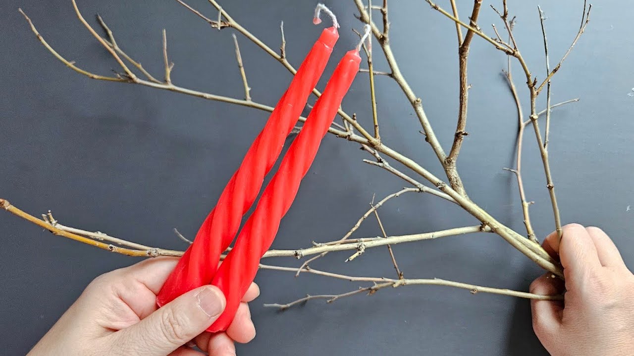 Wow Awesome❗️How to make Sakura Flower with Candle - Creative art DIY decor idea