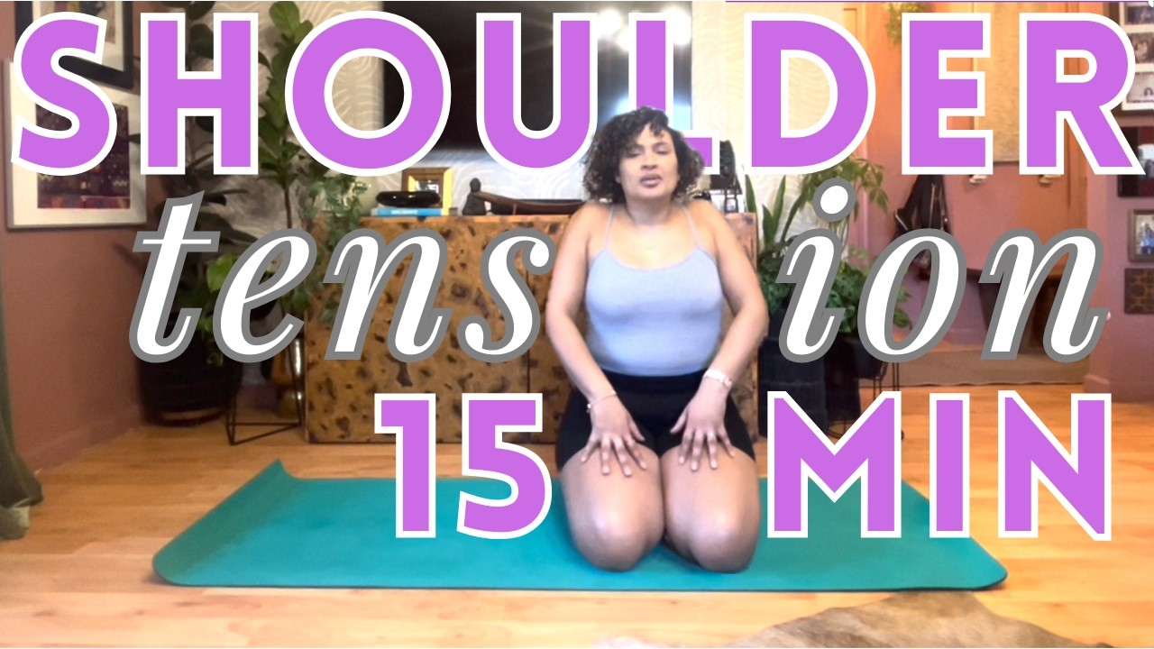 15 Min Gentle Shoulder Stretch Yin Yoga | Melt Tension & Stress Away