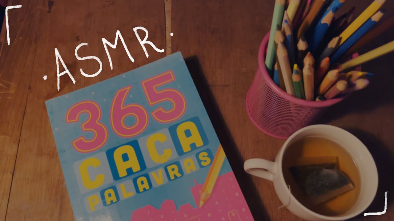 ASMR - Fazendo caça-palavras para você dormir 