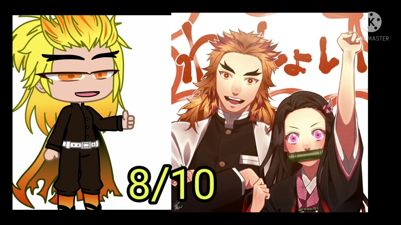 Hashiras Rate their fanart with Nezuko(gacha club)