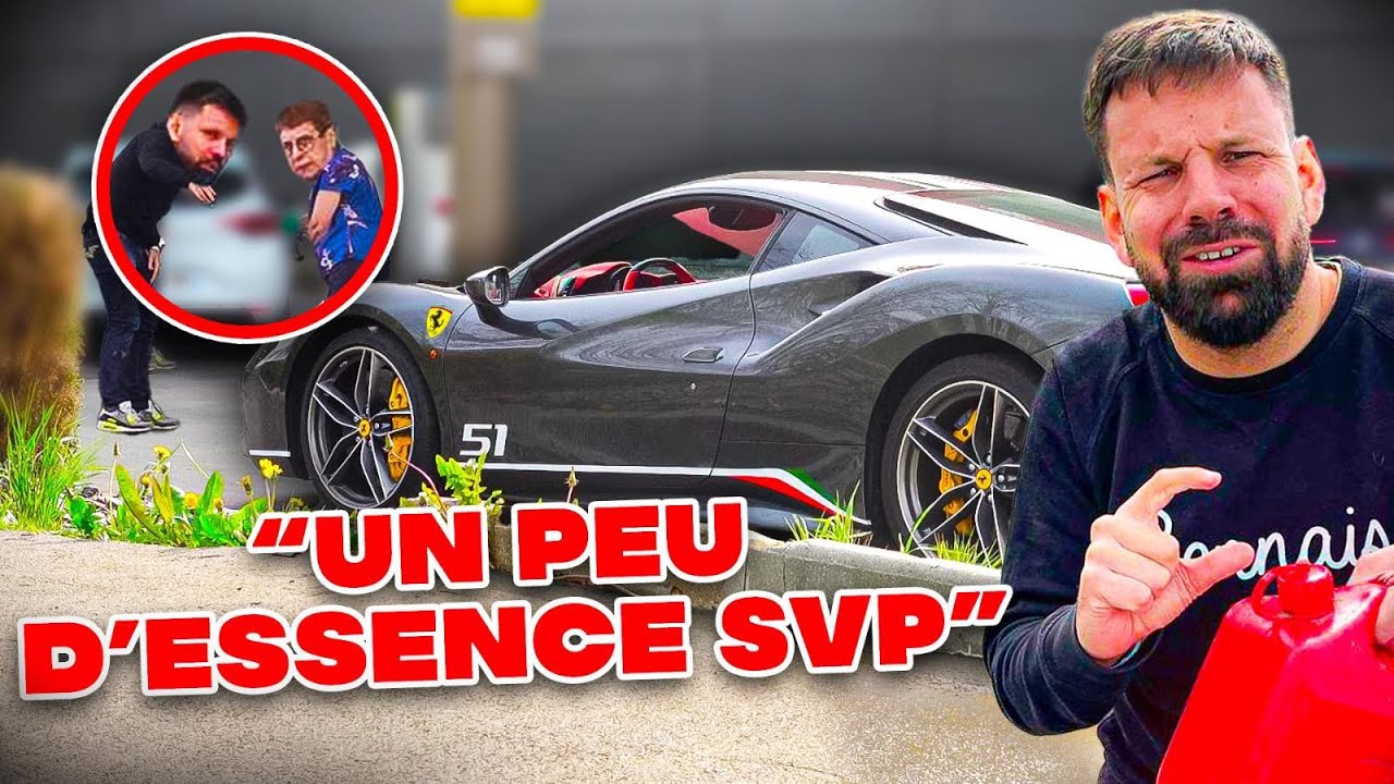 Faire la manche en Ferrari - Prank - Les Inachev&eacute;s