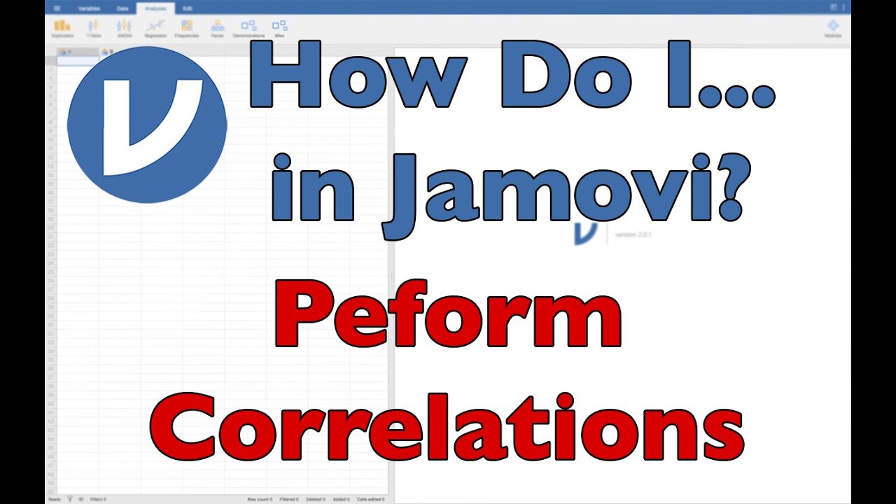 How do I... PERFORM CORRELATIONS in Jamovi? (2022)