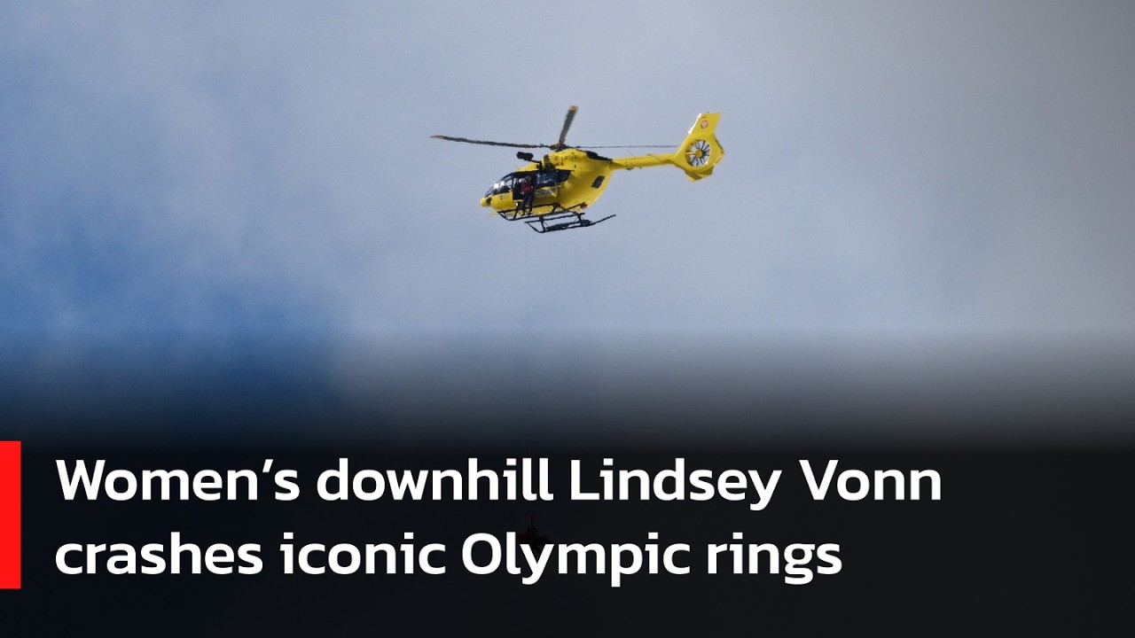 BREAKING: Shocking crash Lindsey Vonn out while fans take historic pictures at Olympic rings | AD14