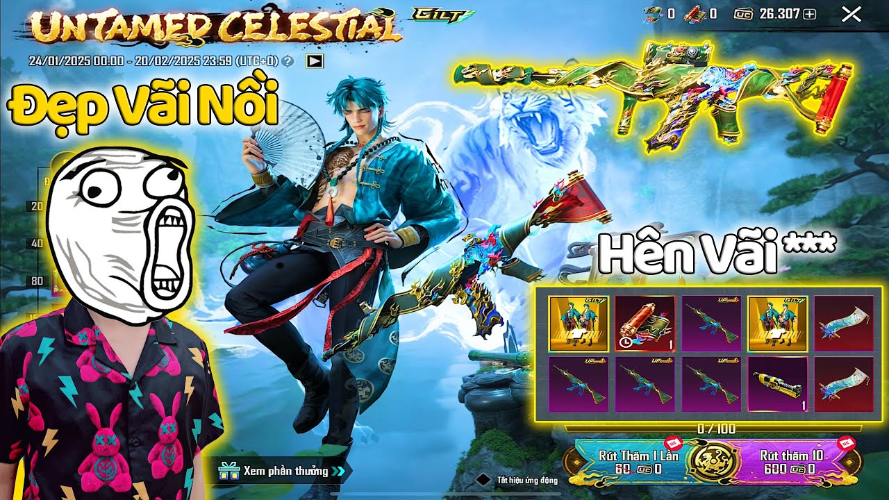 Đập Hộp Vòng Quay Hổ Xanh Săn Hết Thần Giáp vs Skin M416 Vì Quá Đẹp | PUBG Mobile