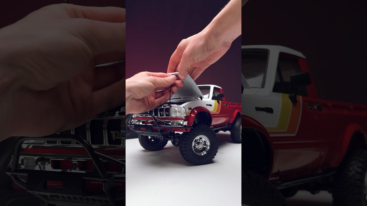 Assembly of 1982 Toyota Pickup based on Trail Finder 2 chassis by RC4WD. 
