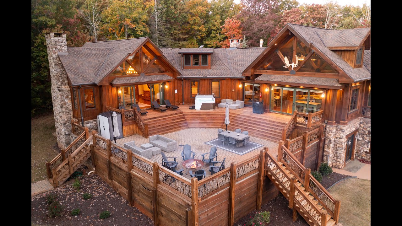 10,000 Square Foot Lodge | Bison View Lodge in North Georgia