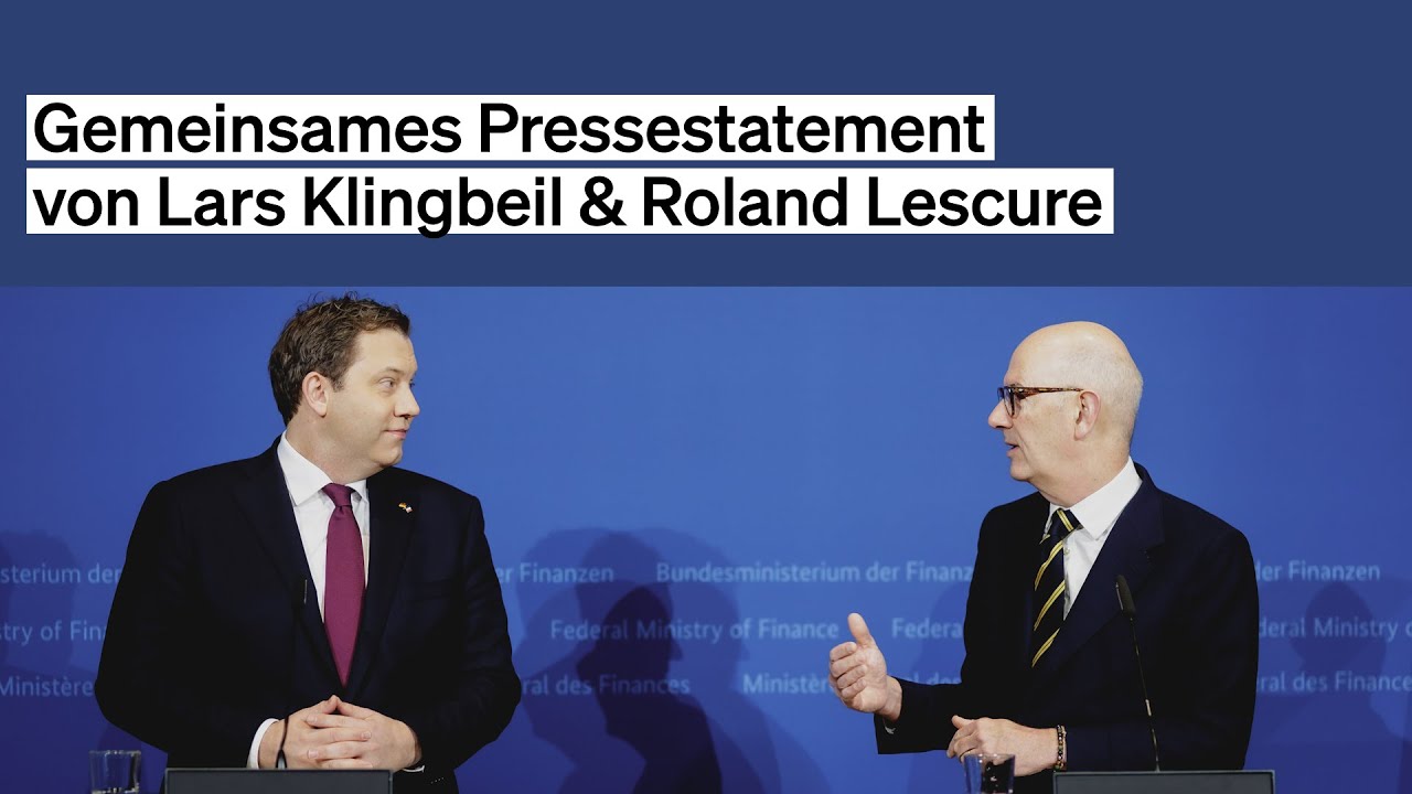 Gemeinsames Pressestatement Klingbeil & Lescure