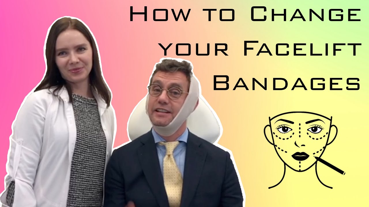 How to Change your Facelift Bandages | Dr. Konstantin