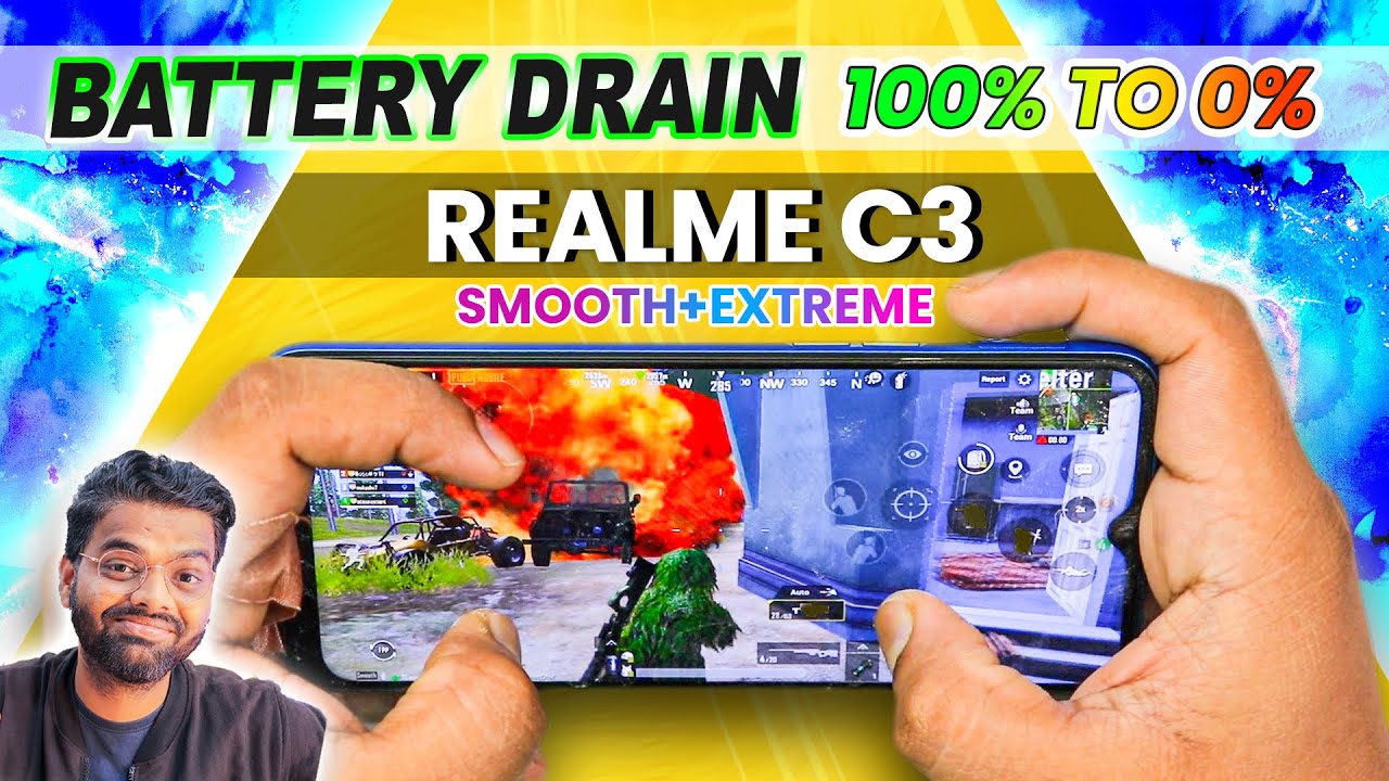 Realme C3 Pubg Battery Drain Test 100%-0% 🔥 Pubg ke liye lena Chahiye 😲