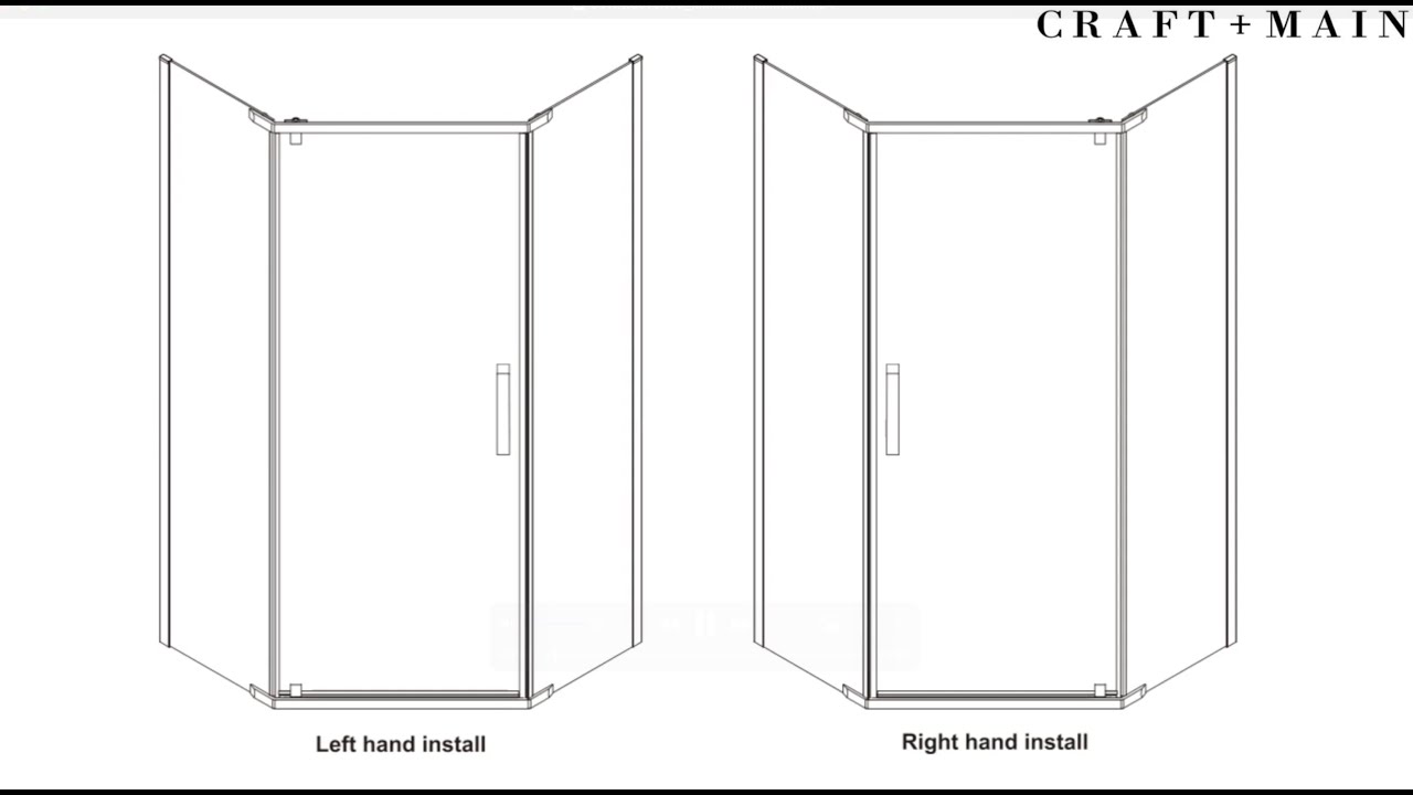 Craft + Main® - Cove™ Neo-Angle Shower Door - Installation Video