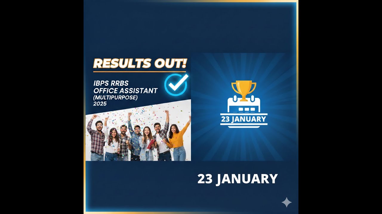 IBPS RRBs Office assistant (multipurpose) prelims 2025 result out