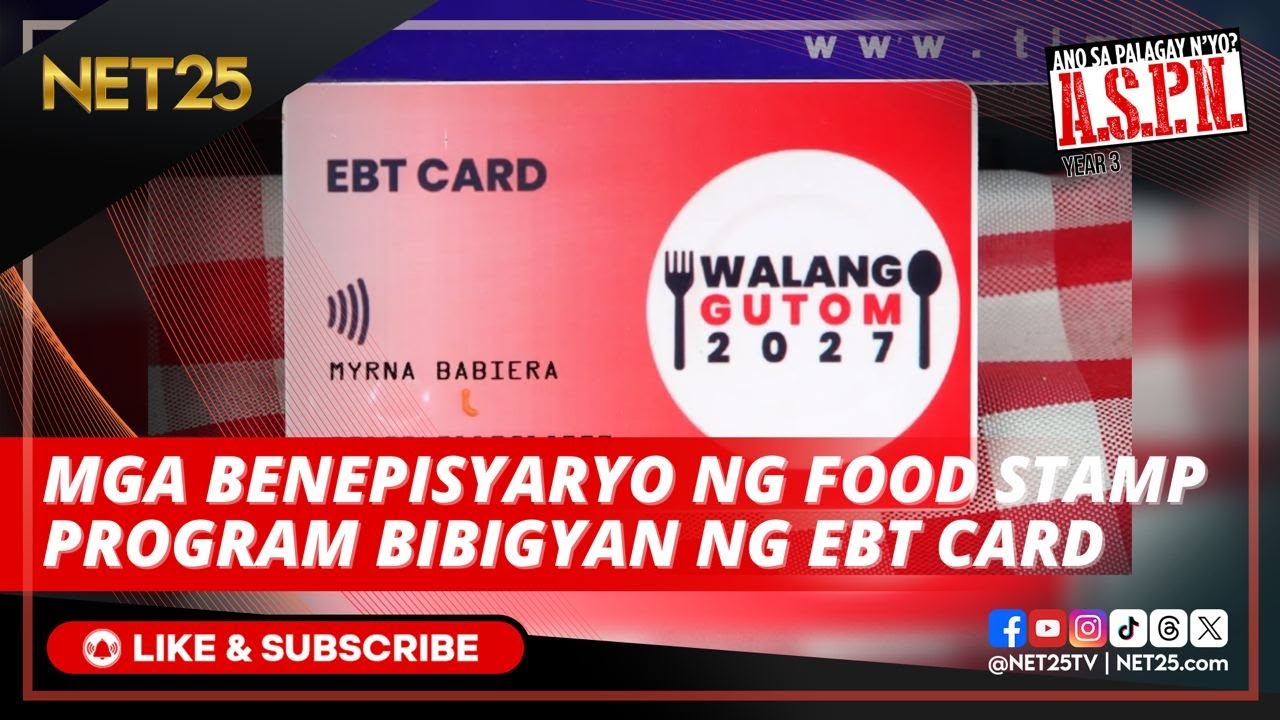 Ano ang EBT card sa DSWD Food Stamp Program?