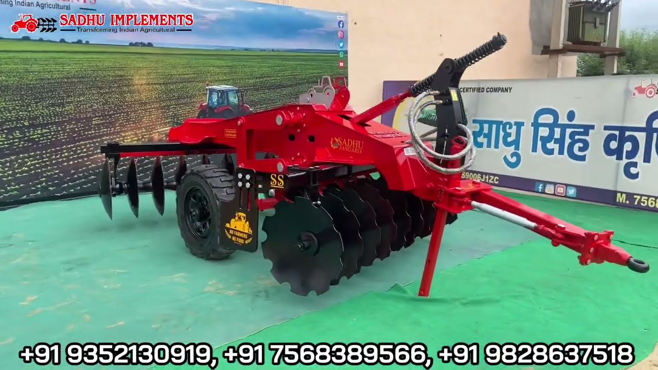 DISC HARROW | DYNASOUR MODEL | SANGARIA BEST HARROW | SADHU IMPLEMENTS +919828637518