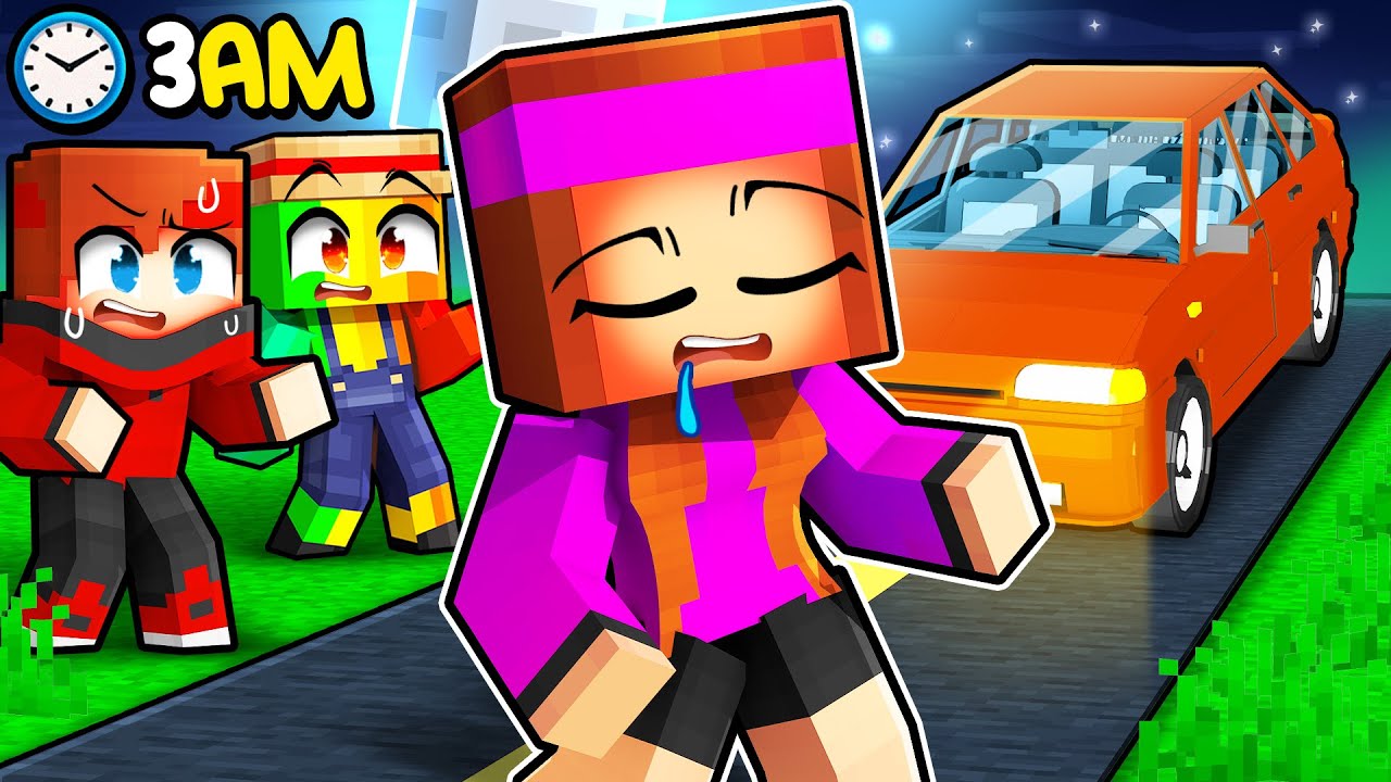 Анна ходит во сне в 3 часа ночи в Minecraft!