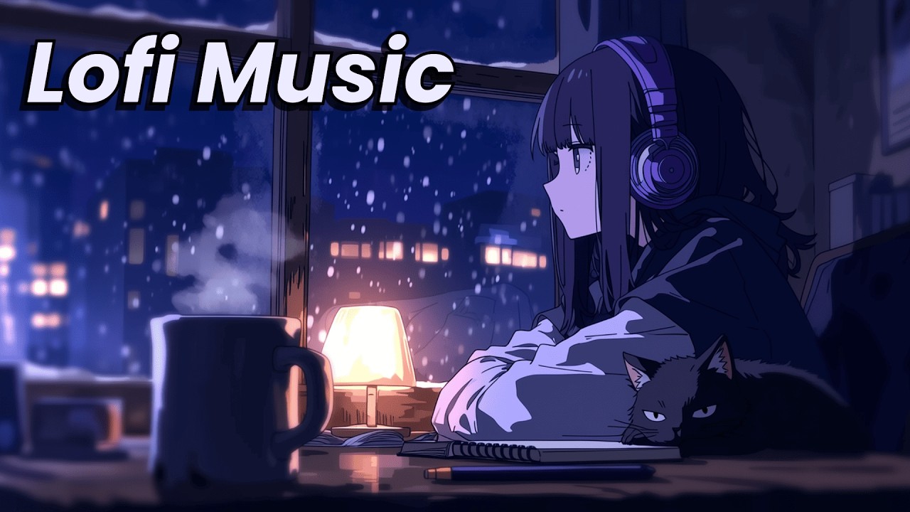 Lofi Music – Snowy Night Focus in Tokyo