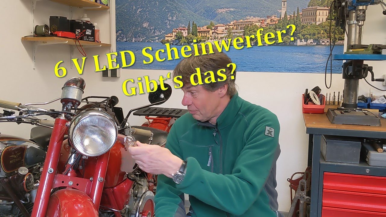 Moto Guzzi Falcone mit 6V LED Scheinwerfer?