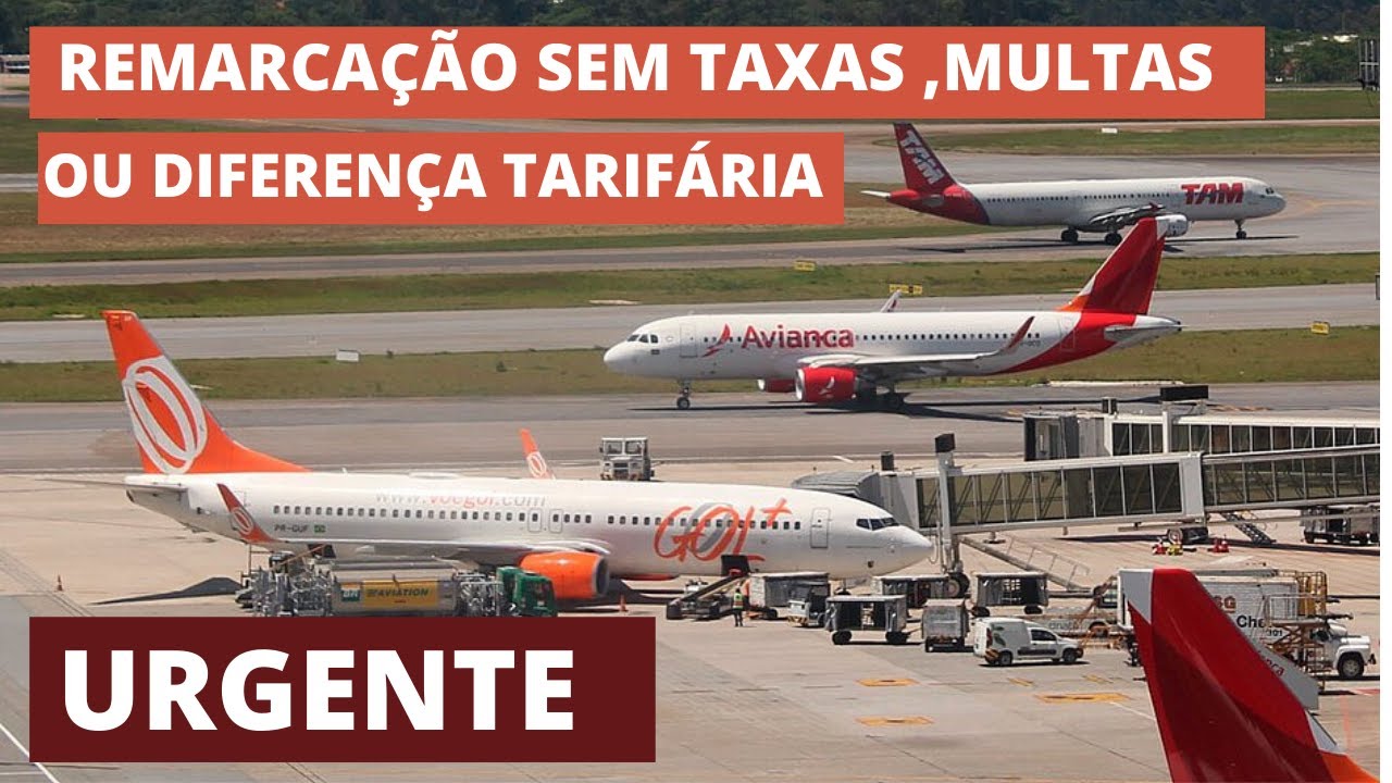 Remarque ou cancele seu voo sem multas, taxas ou diferença de tarifa. Válido Gol, latam e Azul