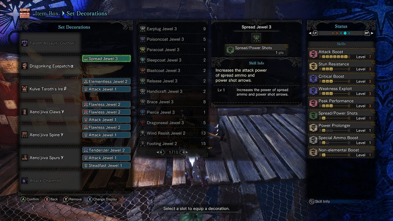 Monster Hunter: World - My OP Spare Shot Glutton Build + Destroying Vaal (OP Builds #1)