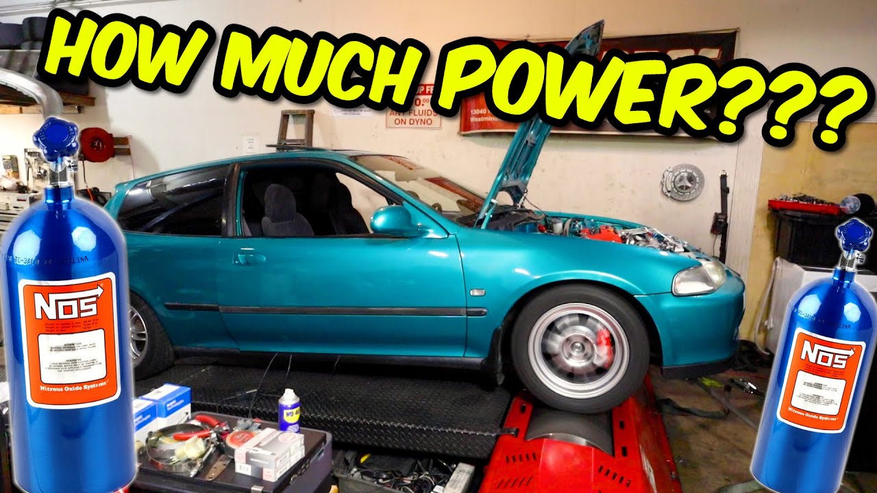 INSTALLED NITROUS IN MY K20 HONDA!! - Go Kart On Steroids