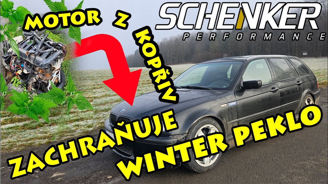 VLOG #101 - WINTER PEKLO výměna motoru z kopřiv, rozborka starého motoru