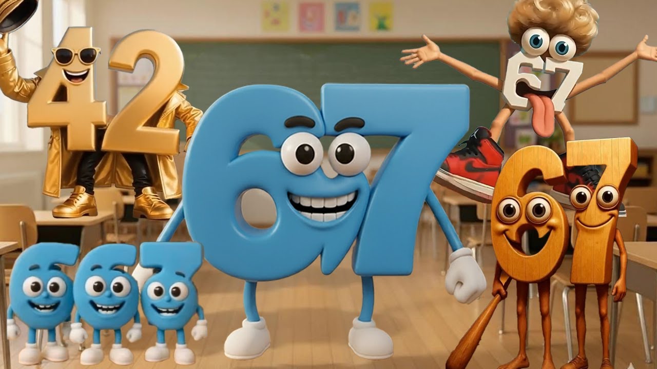 Все числа ШЕСТЬ СЕМЬ 67 Семья в каноническом итальянском Brainrot