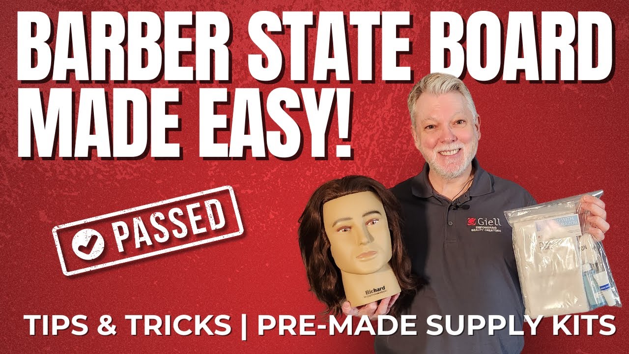 Everything You Need for the Barbering State Board Exam | Exam Kit Unboxing & Pro Tips 💈