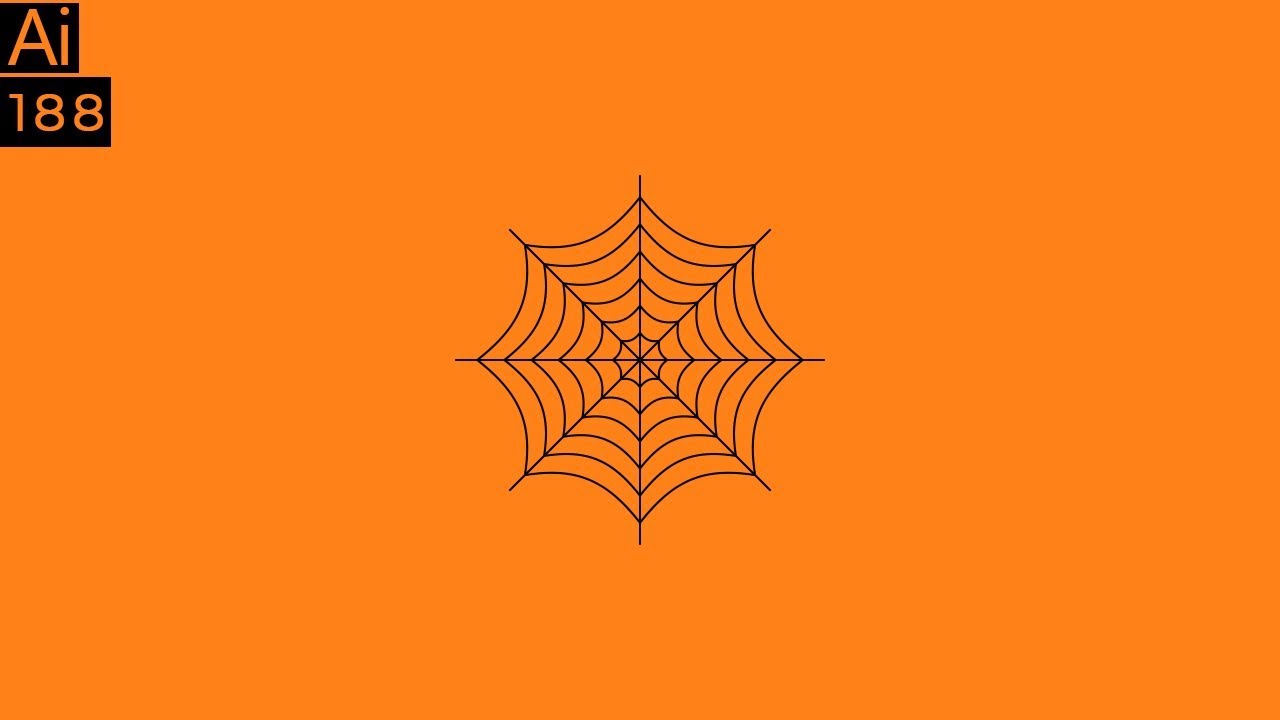 Create a spiderweb in Adobe Illustrator